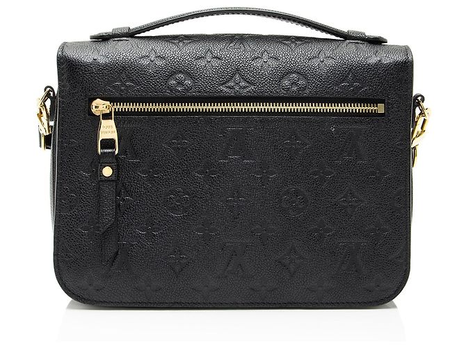 Bolsa de ombro Pochette Metis Monogram Empreinte Louis Vuitton Preto - vista 3