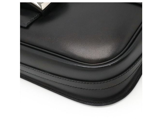 Hermès Bolsa de Ombro Hermes Martine Box Calf Preta Preto - vista 3