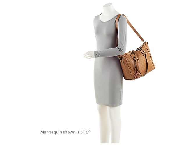 Gucci Guccissima Leder Tote Medium Braun - Ansicht 5