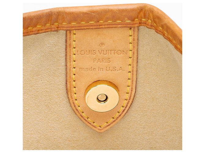 Borsa a tracolla Galliera PM in tela Monogram Louis Vuitton Marrone - vista 8