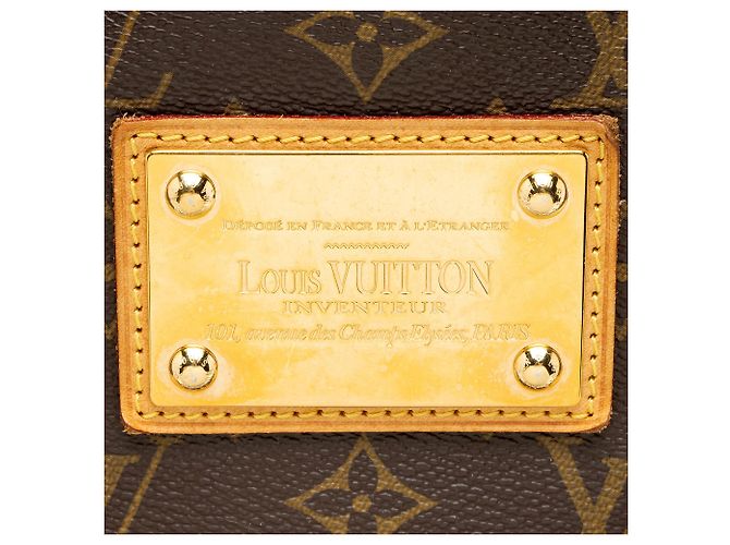 Borsa a tracolla Galliera PM in tela Monogram Louis Vuitton Marrone - vista 9