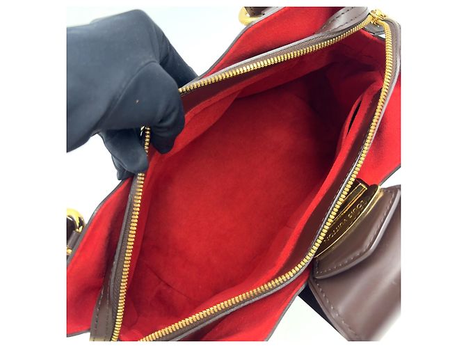 Borsa Louis Vuitton Sistina PM Damier Marrone - vista 3