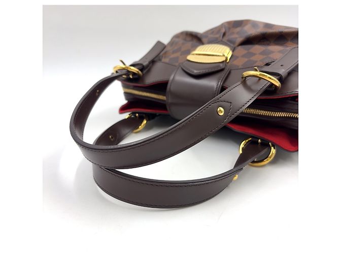 Borsa Louis Vuitton Sistina PM Damier Marrone - vista 6