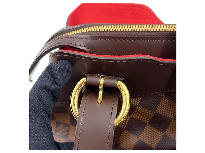 Borsa Louis Vuitton Sistina PM Damier Marrone - vista 7