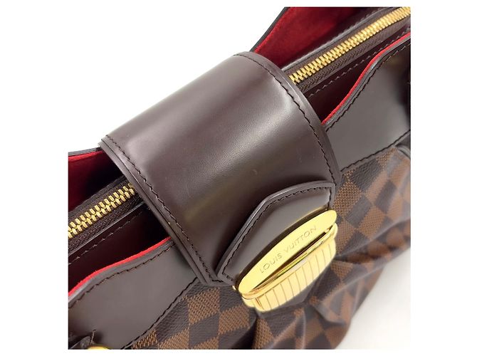 Borsa Louis Vuitton Sistina PM Damier Marrone - vista 8