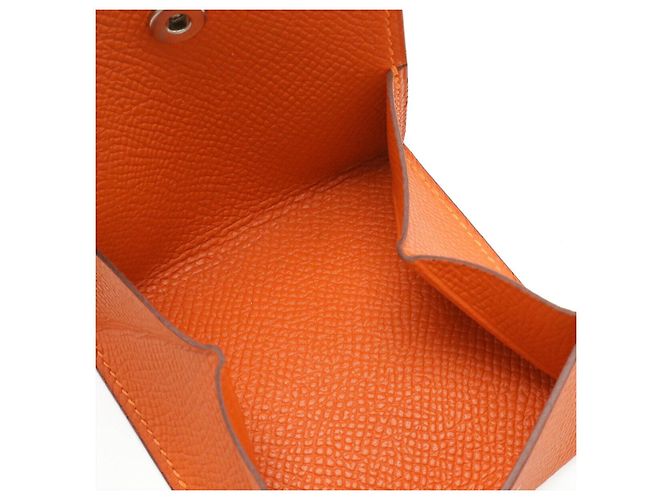 Monedero de piel Epsom Hermès Naranja - vista 5