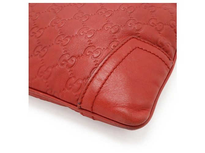 Borsa a tracolla Gucci in pelle con linea Sherry Rosso - vista 3