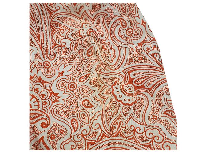 Camisa de manga larga Etro con estampado paisley en algodón coral - vista 10