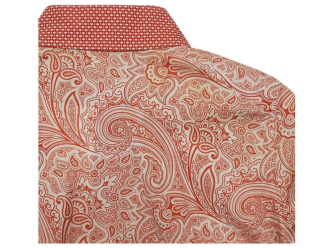 Camisa de manga larga Etro con estampado paisley en algodón coral - vista 8