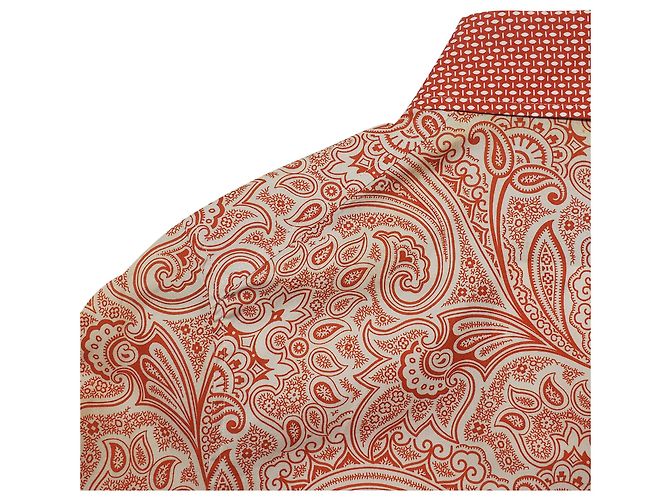 Camisa de manga larga Etro con estampado paisley en algodón coral - vista 9