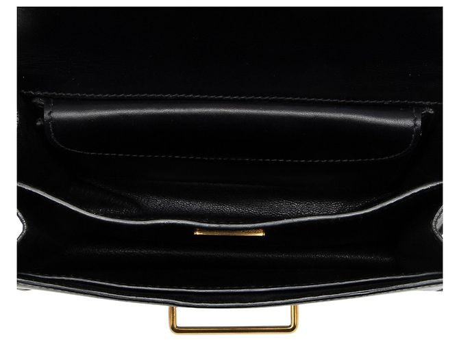 Borsa a tracolla Prada in pelle di vitello Cahier Nero - vista 6