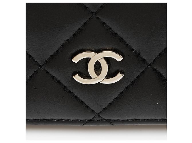 Gabrielle Portafoglio CC Yen in agnello Chanel Nero - vista 8