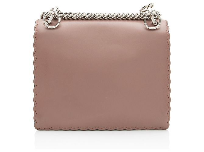 Borsa a tracolla Fendi Kan I Mini in pelle di vitello Rosa - vista 3
