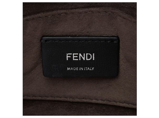 Borsa a tracolla Fendi Kan I Mini in pelle di vitello Rosa - vista 8
