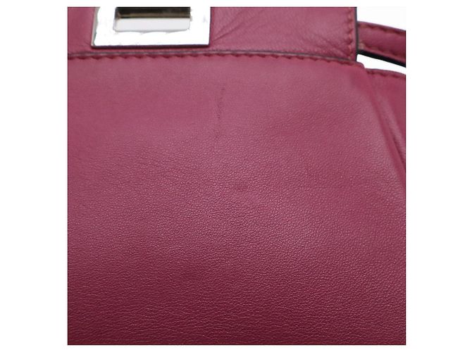 Fendi Micro Peekaboo Lederhandtasche Lila - Ansicht 4