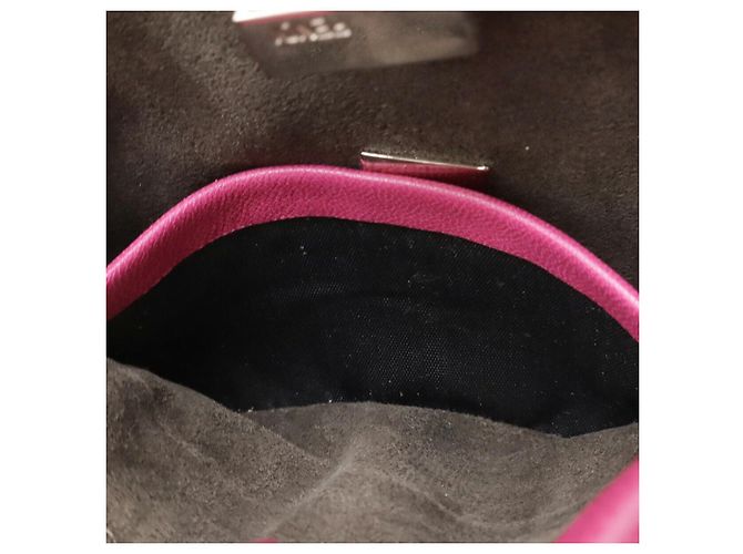 Fendi Micro Peekaboo Lederhandtasche Lila - Ansicht 8