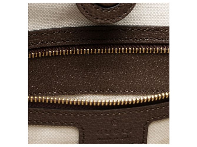 Borsa a tracolla aperta Gucci GG Supreme Ophidia Marrone Beige - vista 6