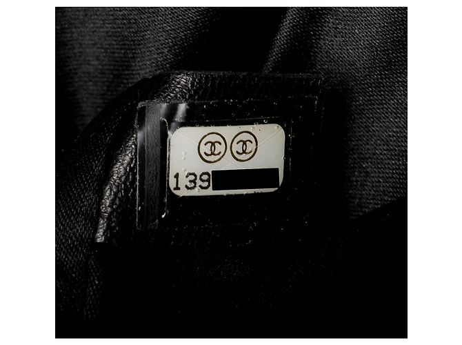 Gabrielle Borsa Chanel Lambskin 3 Accordion Maxi Flap Nero - vista 6