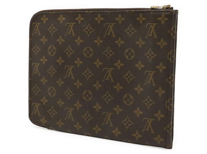 Monogram Poche Document Clutch Louis Vuitton Braun - Ansicht 2