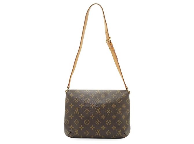 Sac à bandoulière en toile Louis Vuitton Musette Tango Marron - vue 2