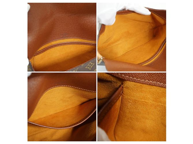 Sac à bandoulière en toile Louis Vuitton Musette Tango Marron - vue 4