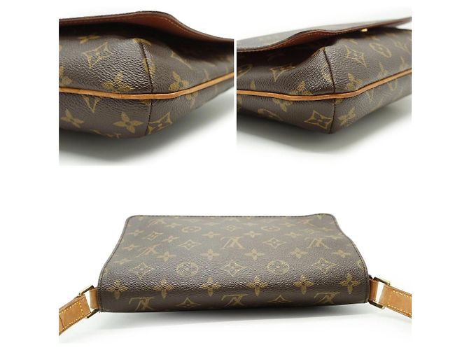 Sac à bandoulière en toile Louis Vuitton Musette Tango Marron - vue 5