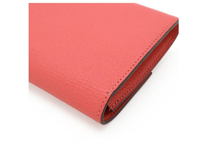 Hermès Portafoglio Bifold Hermes Chevre Rose Azalee Rosa - vista 3