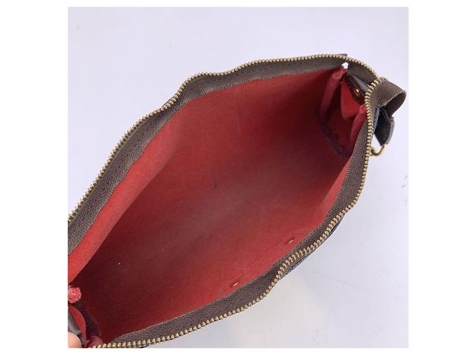 Borsa a tracolla in tessuto Louis Vuitton Eva Marrone - vista 4