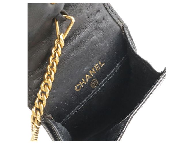 Mini Pouch Caviar Skin Lip Case Chanel Nero - vista 4