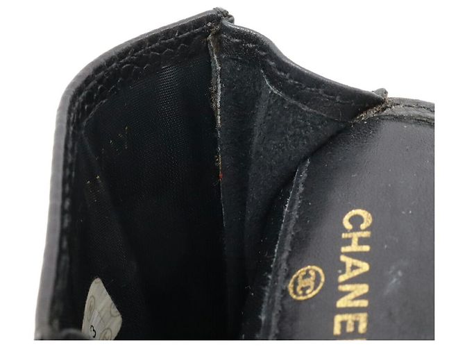 Mini Pouch Caviar Skin Lip Case Chanel Nero - vista 5