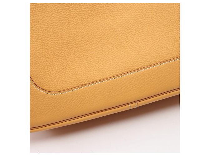 Hermès Borsa a tracolla in pelle Hermes Trim 35 Giallo - vista 9