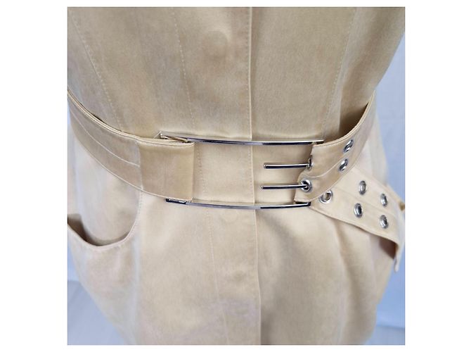 Thierry Mugler Mugler Giacca Sahariana Maniche Corte Beige - vista 7