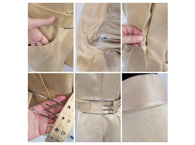Thierry Mugler Mugler Giacca Sahariana Maniche Corte Beige - vista 9