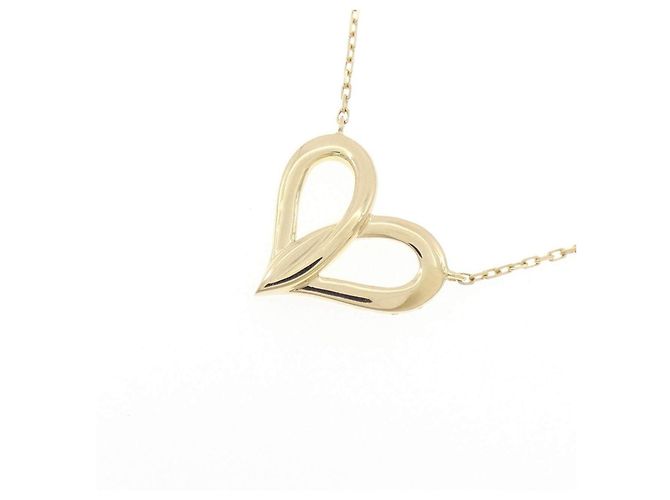 Autre Marque AHKAH Fil rouge Heart Midi Half Au750 Diamond Necklace - vista 4