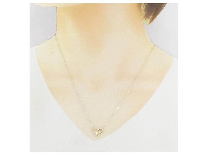 Autre Marque AHKAH Fil rouge Heart Midi Half Au750 Diamond Necklace - vista 6