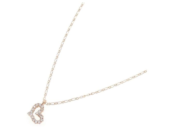 Autre Marque Collana in oro rosa K10 e zircone cubico - vista 2