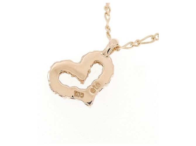 Autre Marque Collana in oro rosa K10 e zircone cubico - vista 4
