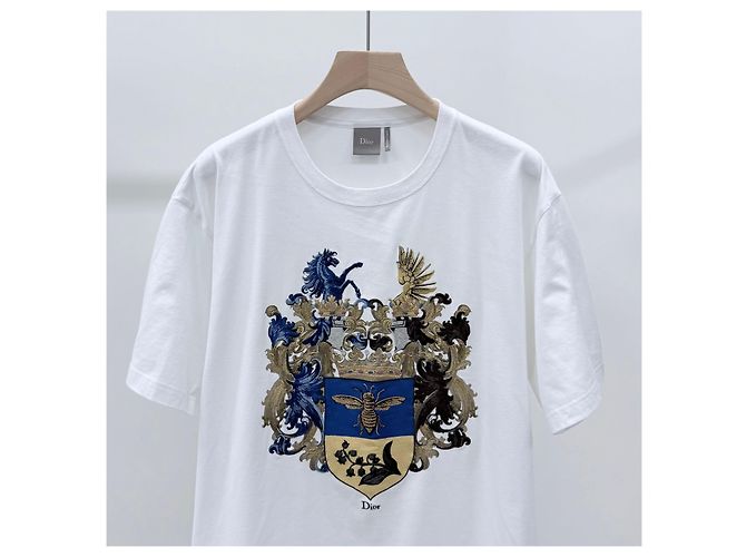Dior T-Shirt mit Blazon-Print und kurzen Ärmeln Weiß - Ansicht 2