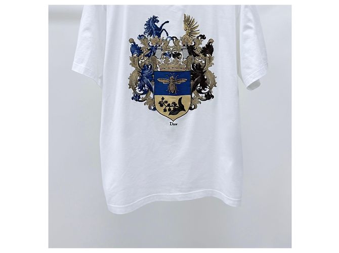 Dior T-Shirt mit Blazon-Print und kurzen Ärmeln Weiß - Ansicht 3