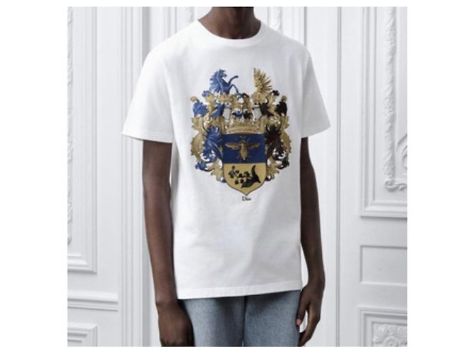 Dior T-Shirt mit Blazon-Print und kurzen Ärmeln Weiß - Ansicht 7
