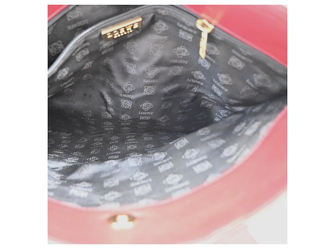 Loewe Anagram Tote Suede Rot - Ansicht 4