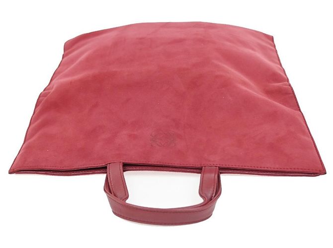 Loewe Anagram Tote Suede Rot - Ansicht 6