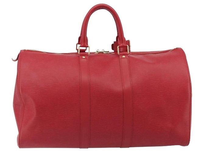 Louis Vuitton Keepall Epi 45 Rosso - vista 2