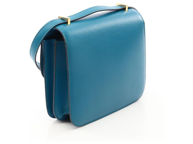 Hermès Borsa a tracolla Hermes Constance 3 Mini Blue Izmir - vista 2