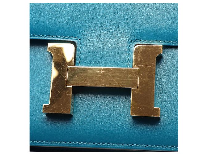 Hermès Borsa a tracolla Hermes Constance 3 Mini Blue Izmir - vista 5