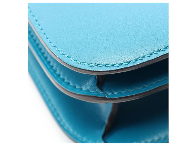 Hermès Borsa a tracolla Hermes Constance 3 Mini Blue Izmir - vista 6
