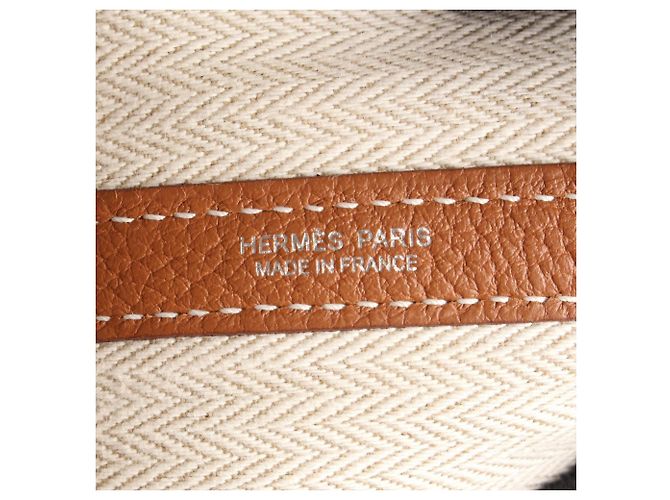 Hermès Borsa Tote Hermes Garden Party PM Marrone - vista 4