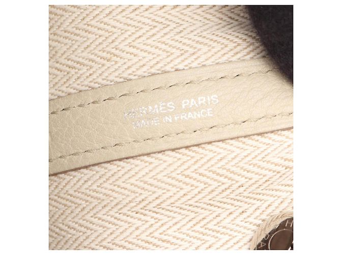 Hermès Borsa Tote Hermes Garden Party TPM Marrone - vista 4