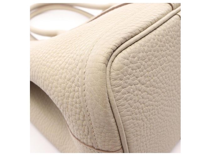 Hermès Borsa Tote Hermes Garden Party TPM Marrone - vista 6