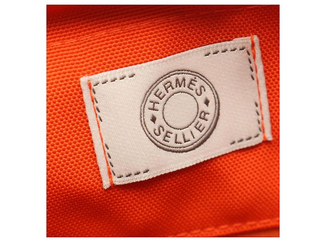 Hermès Hermes Sac de Pansage Groom Tote Bag Marrone Rosso Blu navy - vista 4